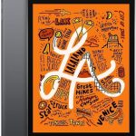 Apple iPad Mini 6 Wi‑Fi tablet with gray body and compact touchscreen, vibrant orange display