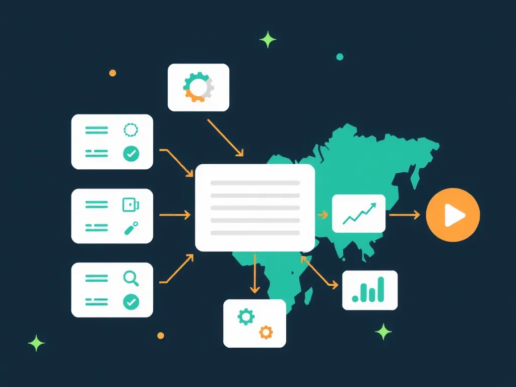 Illustration of big data analysis process with Gemini 3, showcasing natural language processing and user interaction features